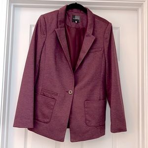 The Limited Purple Blazer with Single Button Detail